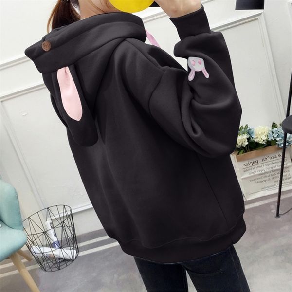 kawaii pink bunny hoodie with ears for teen girls harajuku anime aesthetic warm sweatshirts 3d rabbiot ear tracksuit sudaderas, Black
kawaii pink bunny hoodie with ears for teen girls harajuku anime aesthetic warm sweatshirts 3d rabbiot ear tracksuit sudaderas, Black