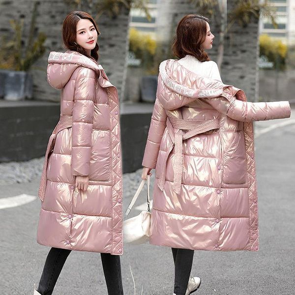 women's down & parkas 2021 women korean fashion loose hooded cotton padded jacket winter warm long female glossy casual outwear q971, Black
women's down & parkas 2021 women korean fashion loose hooded cotton padded jacket winter warm long female glossy casual outwear q971, Black