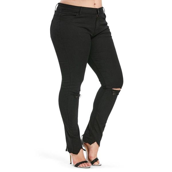 women's jeans ripped frayed women plus size mid waist zipper denim pencil pants high elastic skinny stretch, Blue
women's jeans ripped frayed women plus size mid waist zipper denim pencil pants high elastic skinny stretch, Blue