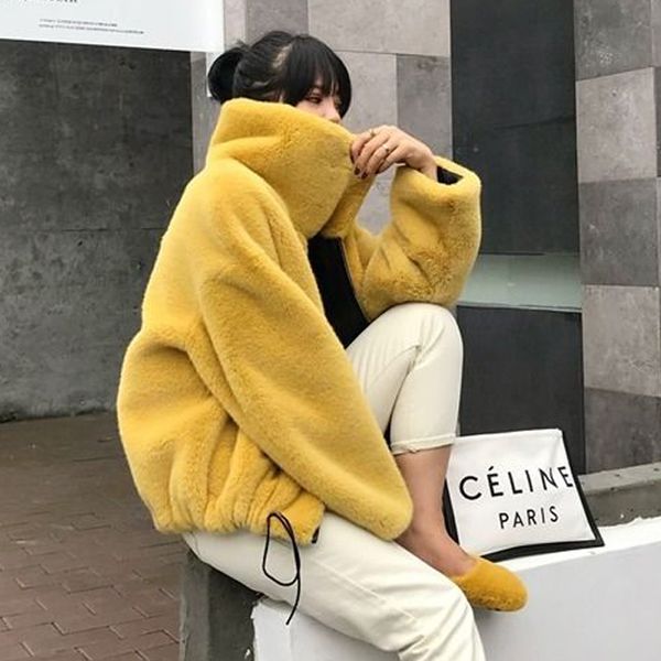 2019 faux fur coat thickening autumn winter coat casual large size women's jacket faux rabbit fur coat, Black
2019 faux fur coat thickening autumn winter coat casual large size women's jacket faux rabbit fur coat, Black
