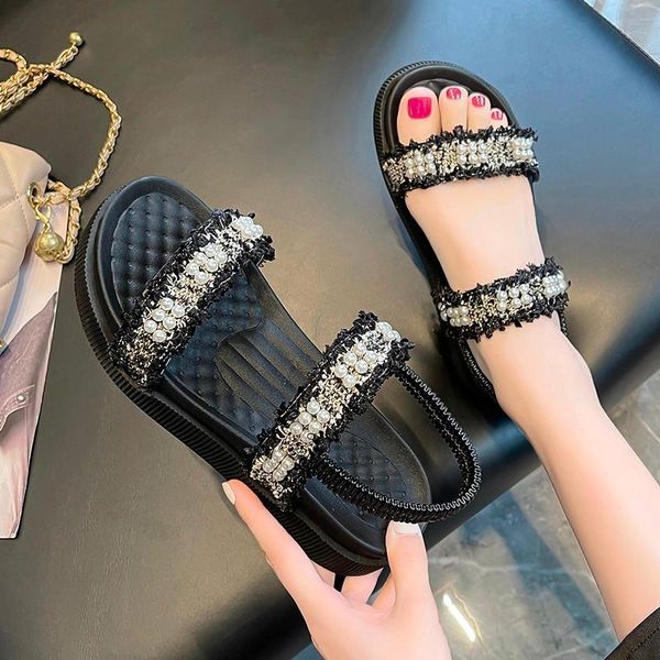 sandals fashion lace women shoes black 2021 summer party dress comfortable non-slip solid color casual flat sandal
sandals fashion lace women shoes black 2021 summer party dress comfortable non-slip solid color casual flat sandal