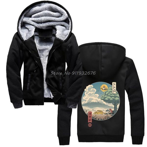 men's hoodies & sweatshirts neighbors ukiyo-e cotton fabric hoodie classic anime totoro men winter thicken hooded sweatshirt streetwear, Black
men's hoodies & sweatshirts neighbors ukiyo-e cotton fabric hoodie classic anime totoro men winter thicken hooded sweatshirt streetwear, Black