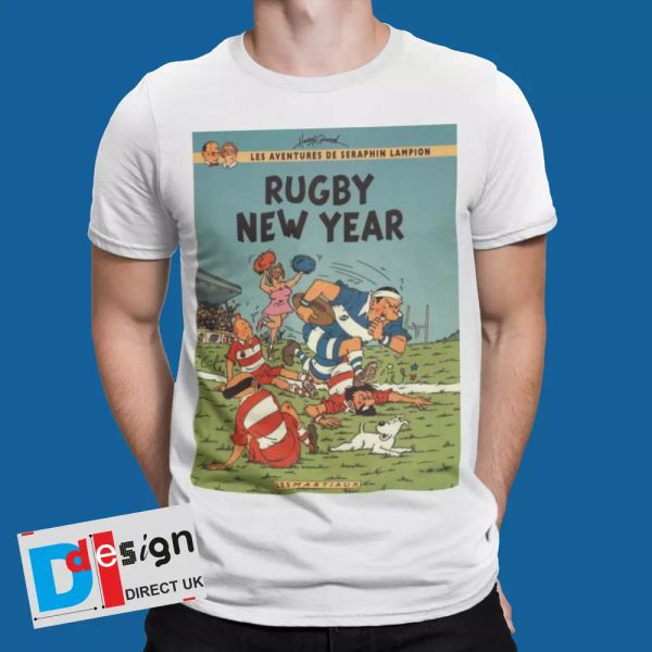 tintin t-shirt rugby retro funny cool cartoon comic tee sport france england, White;black
tintin t-shirt rugby retro funny cool cartoon comic tee sport france england, White;black