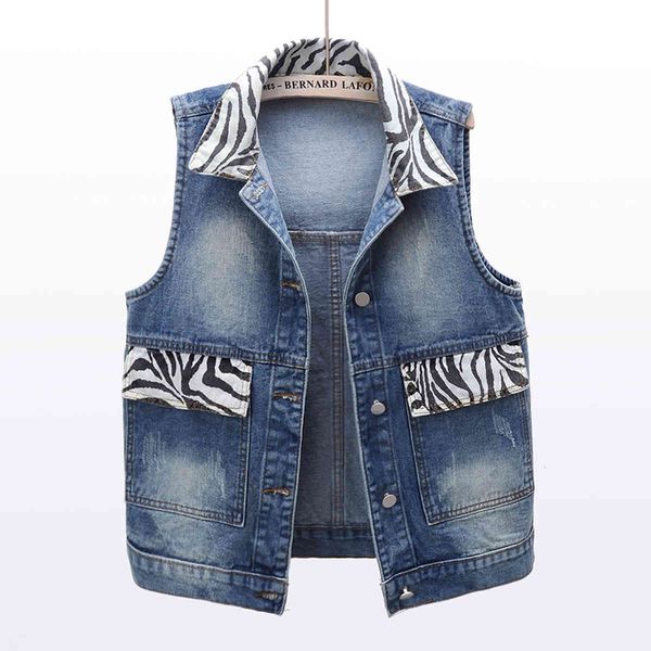 jacket spring korean fashion short denim women waistcoat zebra pattern splicing big pocket jeans vest sleeveless jacket female, Black;brown
jacket spring korean fashion short denim women waistcoat zebra pattern splicing big pocket jeans vest sleeveless jacket female, Black;brown