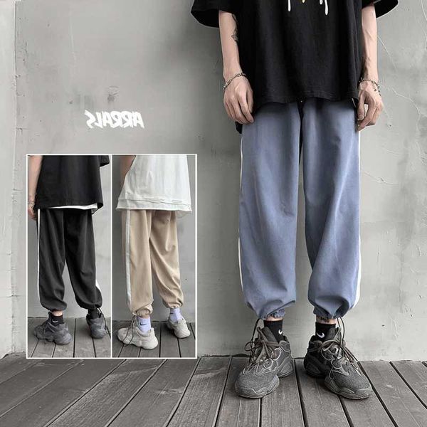 men's pants summer casual loose fitting sportswear thin leggings trend, Black
men's pants summer casual loose fitting sportswear thin leggings trend, Black