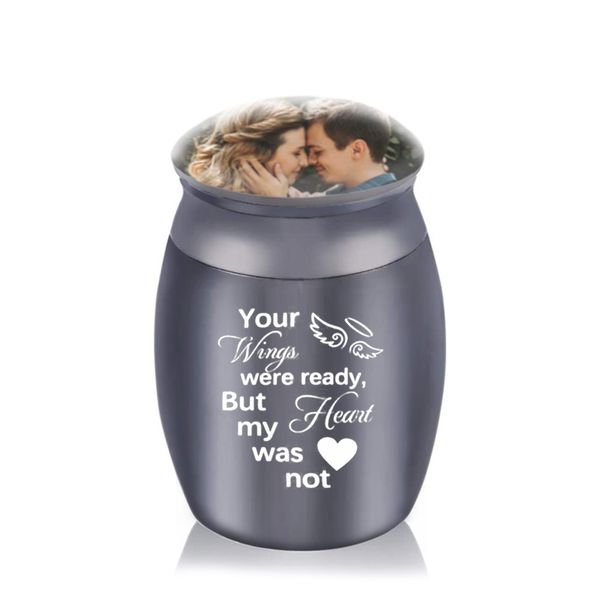 a small cremation urn pendant that can place ps, to commemorate the deceased family members, ashes jar-your wings were ready, but my was not, Silver
a small cremation urn pendant that can place ps, to commemorate the deceased family members, ashes jar-your wings were ready, but my was not, Silver