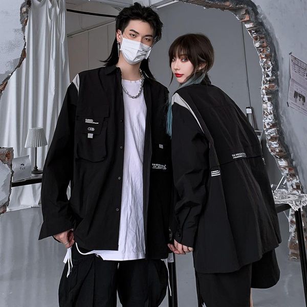 guochao street size men's and women's clothing function fashion brand loose shirt coat hoodies & sweatshirts, Black
guochao street size men's and women's clothing function fashion brand loose shirt coat hoodies & sweatshirts, Black