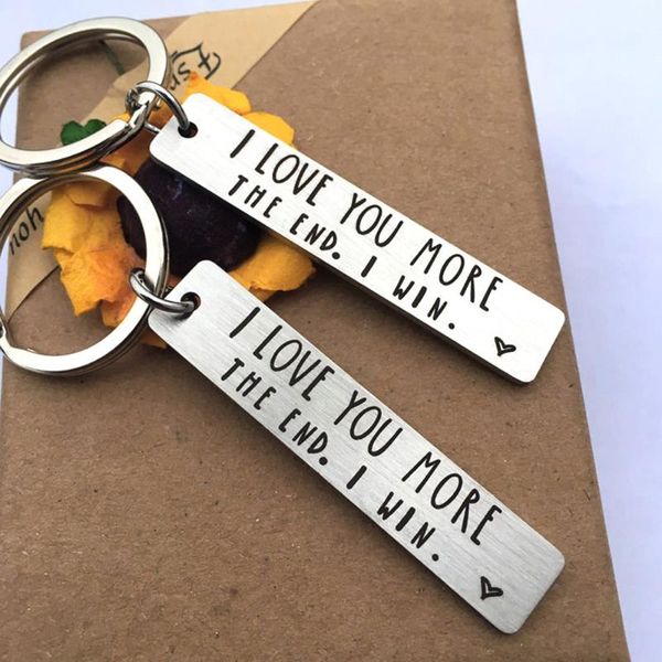 keychains i love you more the end win letter strip couple keychain key ring holder lovers gift decor chain valentine's day gifts, Silver
keychains i love you more the end win letter strip couple keychain key ring holder lovers gift decor chain valentine's day gifts, Silver