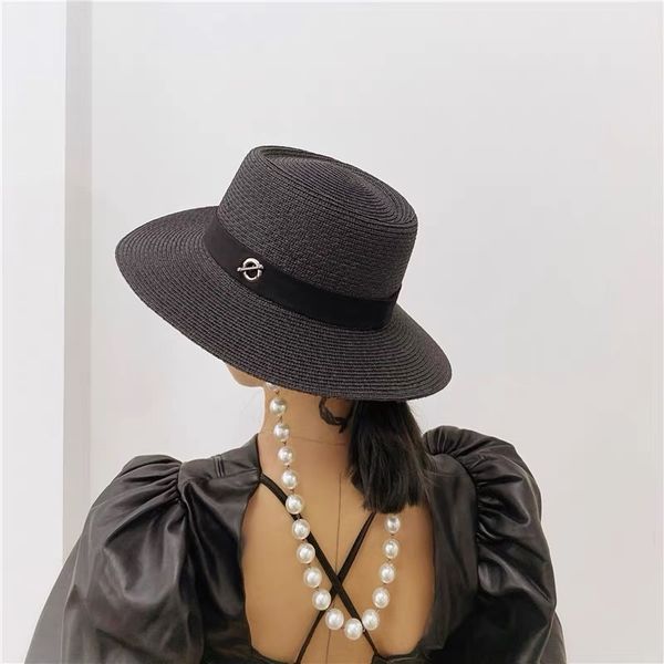 the same detachable big pearl hanging neck chain straw hat of blogger, Black;white
the same detachable big pearl hanging neck chain straw hat of blogger, Black;white