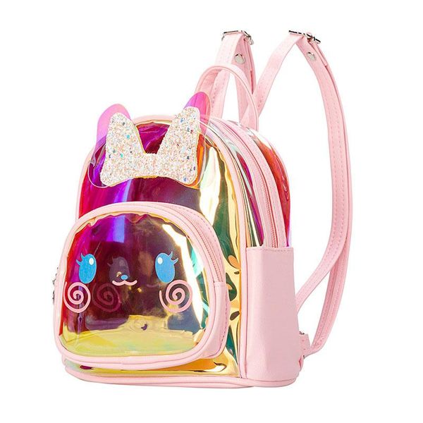 cartoon girls backpack transparent laser material women shoulder bags candy colors female bolsa for children's school
cartoon girls backpack transparent laser material women shoulder bags candy colors female bolsa for children's school