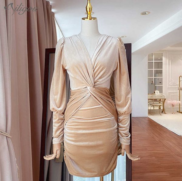 winter women's apricot pink black v-neck gold velvet lantern sleeve draped bodycon party mini dress 210527, Black;gray
winter women's apricot pink black v-neck gold velvet lantern sleeve draped bodycon party mini dress 210527, Black;gray
