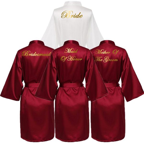 women's sleepwear satin silk bride robe women wedding party bridesmaid robes dressing gown bridal bathrobe gold print burgundy, Black;red
women's sleepwear satin silk bride robe women wedding party bridesmaid robes dressing gown bridal bathrobe gold print burgundy, Black;red