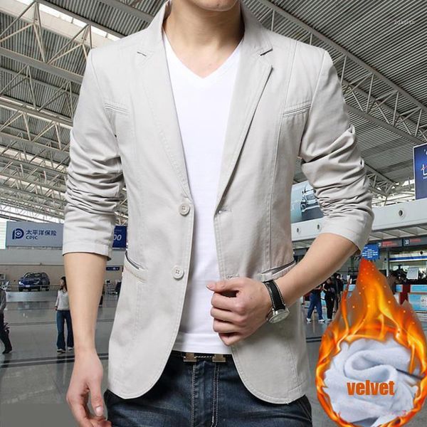 men's suits & blazers suit jaket men leisure autumn winter 2021 thickened korean handsome trend youth slim fit small coat blusa masculi, White;black
men's suits & blazers suit jaket men leisure autumn winter 2021 thickened korean handsome trend youth slim fit small coat blusa masculi, White;black