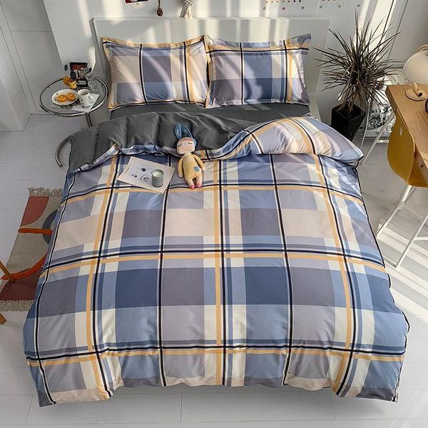 pure cotton simple plaid printing 4pcs twill bed sheet quilt cover pillowcase sets for beds bedding set
pure cotton simple plaid printing 4pcs twill bed sheet quilt cover pillowcase sets for beds bedding set