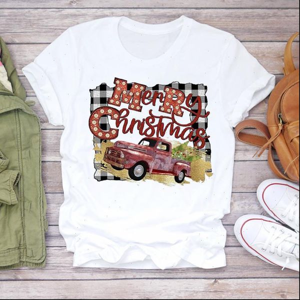 women christmas womens t shirts truck tree plaid fashion cute 90s holiday print lady tshirt ladies graphic female tee, White
women christmas womens t shirts truck tree plaid fashion cute 90s holiday print lady tshirt ladies graphic female tee, White