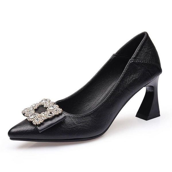 sandals mid-heel women's shoes soft leather pumps small high heels autumn pointed toe single women 2021 est, Black
sandals mid-heel women's shoes soft leather pumps small high heels autumn pointed toe single women 2021 est, Black