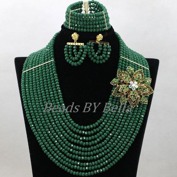 earrings & necklace opaque teal green crystal bridal jewelry sets nigerian wedding african beads set women abk738, Silver
earrings & necklace opaque teal green crystal bridal jewelry sets nigerian wedding african beads set women abk738, Silver