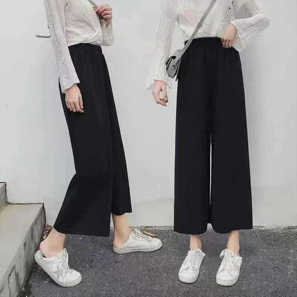 summer spring arrival wide leg women capris trouser soft elegant oversize ulzzang leisure all match work lady fashion loose, Black;white
summer spring arrival wide leg women capris trouser soft elegant oversize ulzzang leisure all match work lady fashion loose, Black;white
