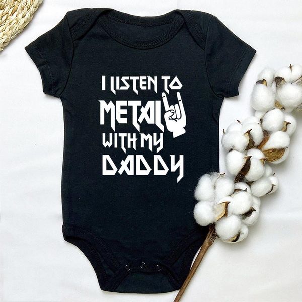 rompers i listen to metal with my daddy baby bodysuits cotton soft clothes short sleeve jumpsuit boy girl outfits, Blue
rompers i listen to metal with my daddy baby bodysuits cotton soft clothes short sleeve jumpsuit boy girl outfits, Blue