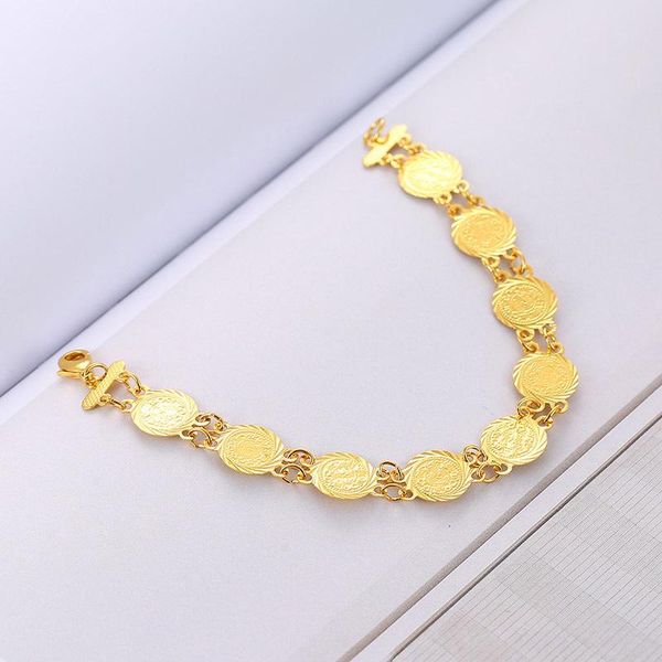link, chain minimalism arabia coin bracelets for women and girl gold color vintage round charm bracelet party jewelry gift, Black
link, chain minimalism arabia coin bracelets for women and girl gold color vintage round charm bracelet party jewelry gift, Black