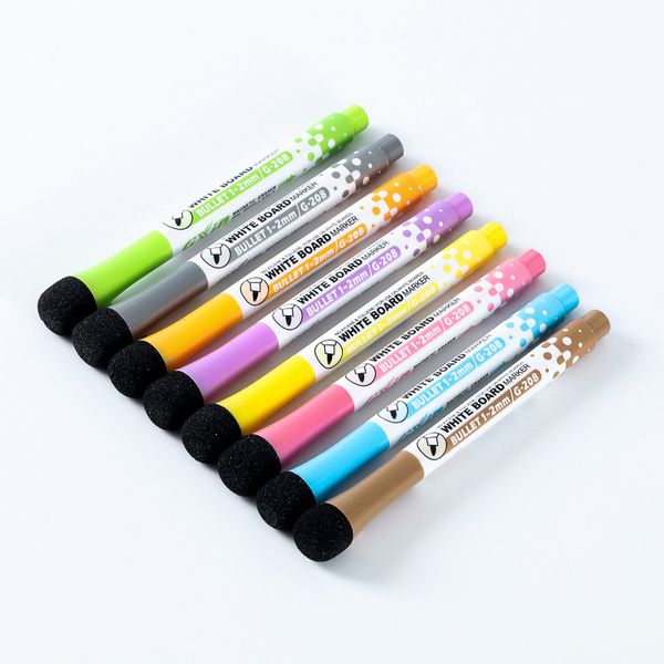 erasable brush and absorbent water-based thin head children's drawing board pen 8-color set magnetic color whiteboard, Black;red
erasable brush and absorbent water-based thin head children's drawing board pen 8-color set magnetic color whiteboard, Black;red