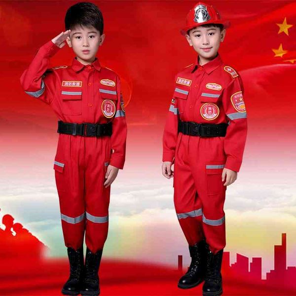 children's firefighter costume halloween cosplay performance costume children's small firefighter professional suit, Black;red
children's firefighter costume halloween cosplay performance costume children's small firefighter professional suit, Black;red