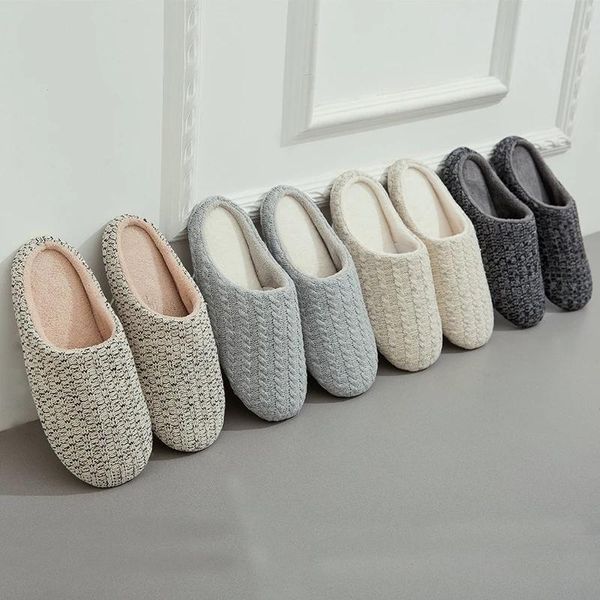 slippers autumn/winter home shoes woman knitting cotton solid indoor floor soft fluffy women/men house short plush, Black
slippers autumn/winter home shoes woman knitting cotton solid indoor floor soft fluffy women/men house short plush, Black