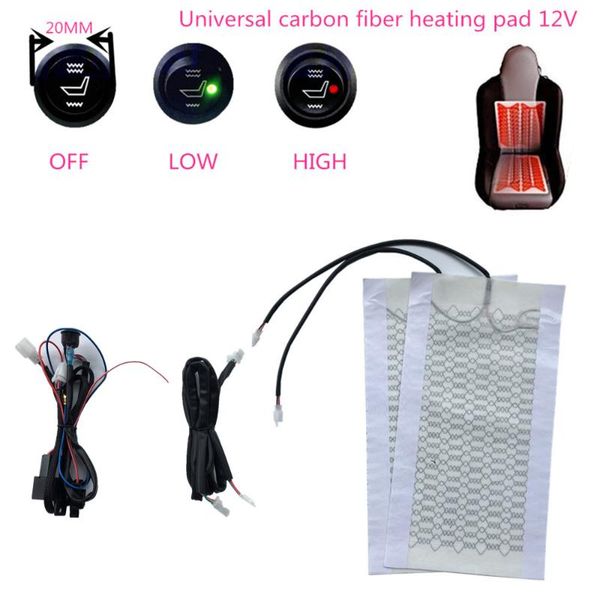 car seat covers 12v universal carbon fiber high/low heated pads with round switch for winter c45
car seat covers 12v universal carbon fiber high/low heated pads with round switch for winter c45