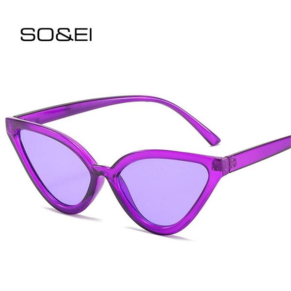 so&ei fashion cat eye sunglasses women retro jelly tea champagne eyewear men trending triangle shades uv400 sun glasses, White;black
so&ei fashion cat eye sunglasses women retro jelly tea champagne eyewear men trending triangle shades uv400 sun glasses, White;black