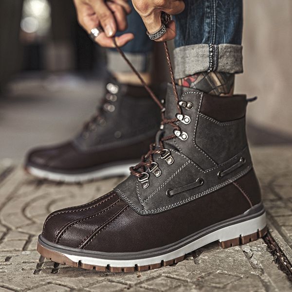 ronglai new mens martin boots leather fashion high-casual mens shoes high-quality motorcycle shoes comfortable plus cotton, Black
ronglai new mens martin boots leather fashion high-casual mens shoes high-quality motorcycle shoes comfortable plus cotton, Black