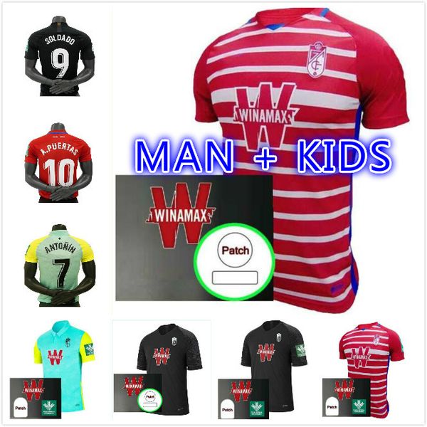 men +kids 2021 granada soccer jerseys 20 21 home away third soldado herrera antonio puertas football shirts, Black;yellow
men +kids 2021 granada soccer jerseys 20 21 home away third soldado herrera antonio puertas football shirts, Black;yellow