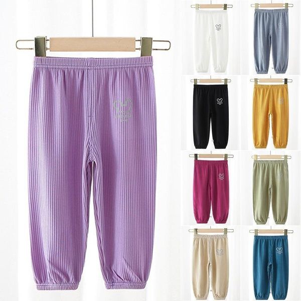 trousers summer anti-mosquito trouser children's solid color printed pants boys girls babys casual loose pant baby unisex, Blue 
trousers summer anti-mosquito trouser children's solid color printed pants boys girls babys casual loose pant baby unisex, Blue
