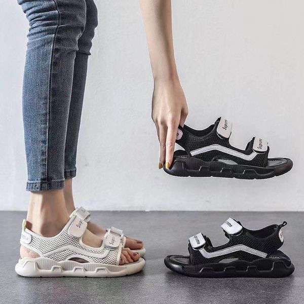 women's sandal flat non-slip roman shoes 2021 web celebrity leather beach sandals, Black
women's sandal flat non-slip roman shoes 2021 web celebrity leather beach sandals, Black