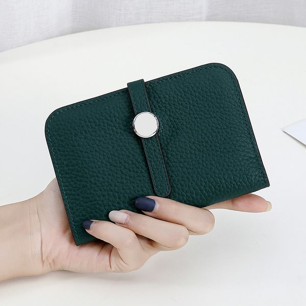 wallet 2021 leather women's middle short thin card bag vertical zero, Red;black
wallet 2021 leather women's middle short thin card bag vertical zero, Red;black