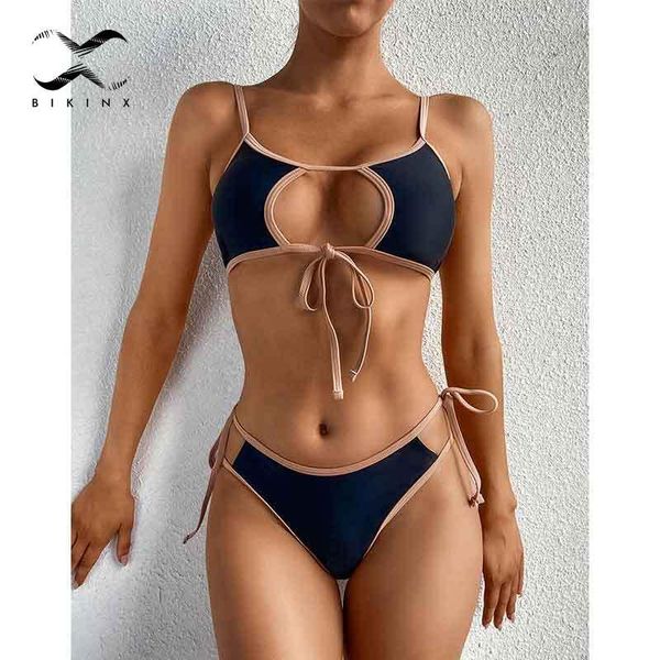 women's swimwear patchwork bandeau swimsuit hollow out bikini 2021 string high cut women sport bathing suit swimming swim, White;black
women's swimwear patchwork bandeau swimsuit hollow out bikini 2021 string high cut women sport bathing suit swimming swim, White;black