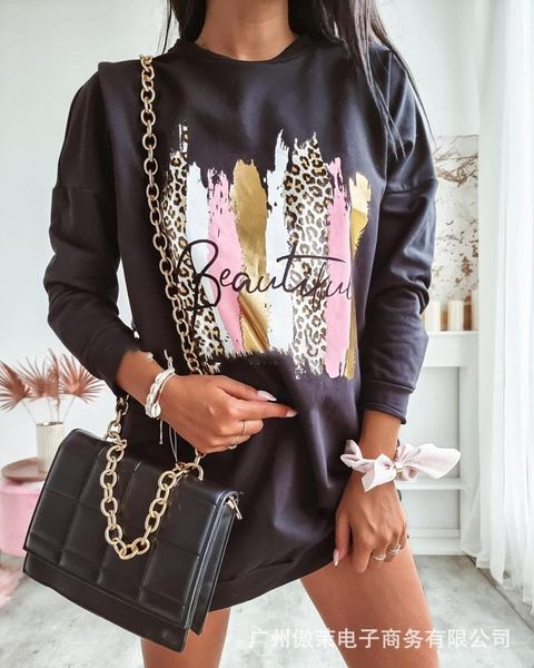 casual dresses mini dress women's printing sweatshirts 2021 autumn black stamping long sleeve, Black;gray
casual dresses mini dress women's printing sweatshirts 2021 autumn black stamping long sleeve, Black;gray
