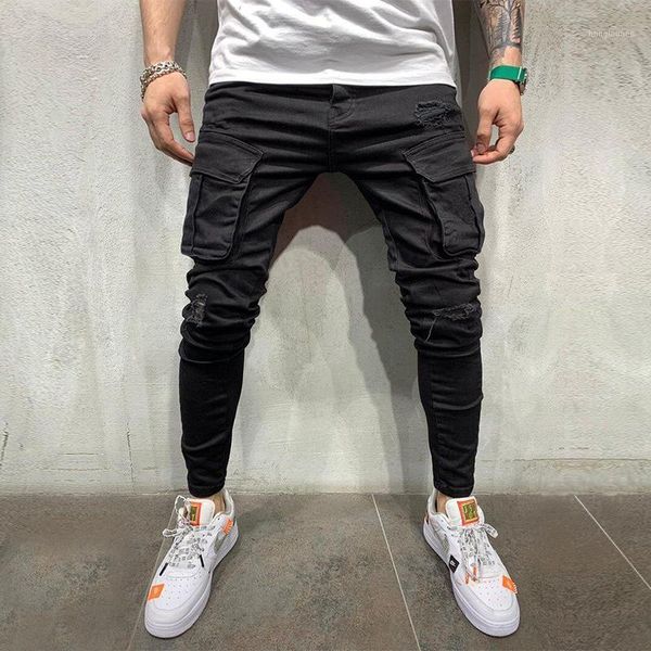 jeans pants men retro denim pencil cargo skinny ripped knee hole slim fit hip hop trousers men's, Blue
jeans pants men retro denim pencil cargo skinny ripped knee hole slim fit hip hop trousers men's, Blue