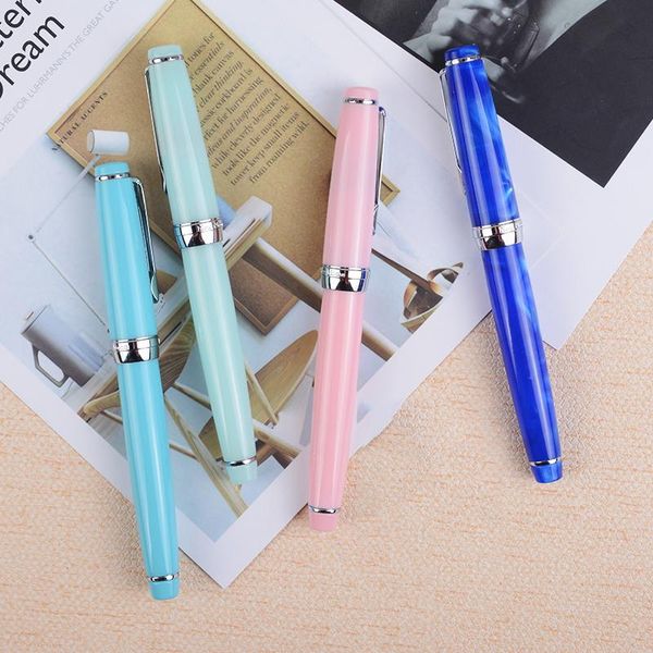fountain pens delike ef nib 0.38mm small bent 0.5mm silver clip business gift acrylic resin ink with original box
fountain pens delike ef nib 0.38mm small bent 0.5mm silver clip business gift acrylic resin ink with original box