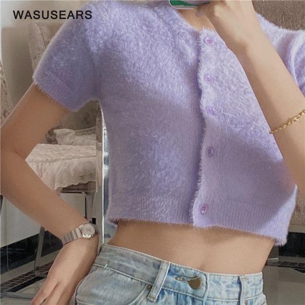 summer crop women cropped cardigan short sleeve korean knittted sweaters woman elegant green cardigans purple women's knits & tees, White
summer crop women cropped cardigan short sleeve korean knittted sweaters woman elegant green cardigans purple women's knits & tees, White