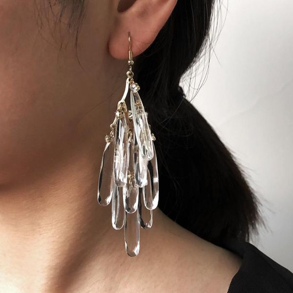 dangle & chandelier 2021 fashion multilayer transparent crystal tassel earrings ladies vintage geometric statement drop brincos women jewelr, Silver
dangle & chandelier 2021 fashion multilayer transparent crystal tassel earrings ladies vintage geometric statement drop brincos women jewelr, Silver