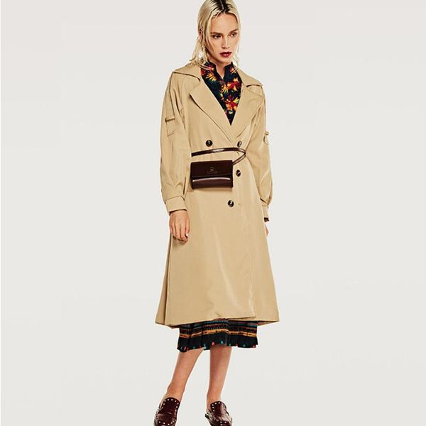 women's trench coats liva girl 2021 autumn casual coat oversize double breasted vintage washed outwear loose clothing, Tan;black
women's trench coats liva girl 2021 autumn casual coat oversize double breasted vintage washed outwear loose clothing, Tan;black