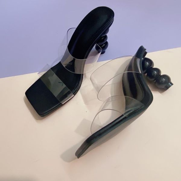 sandals pvc transparent women square toe strange heel ladies mules summer gladiator sandal casual slides high heels, Black
sandals pvc transparent women square toe strange heel ladies mules summer gladiator sandal casual slides high heels, Black