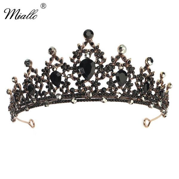 hair clips & barrettes miallo fashion black crystal crown for women accessories prom gold color tiaras and crowns bridal jewelry gifts, Golden;silver
hair clips & barrettes miallo fashion black crystal crown for women accessories prom gold color tiaras and crowns bridal jewelry gifts, Golden;silver