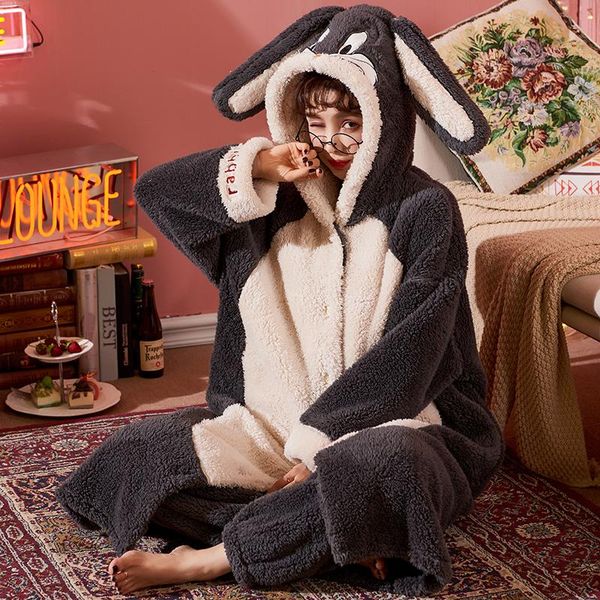 women's sleepwear 2021 winter flannel home clothes robe set hooded thick long sleeve + pants pajamas sets, Black;red
women's sleepwear 2021 winter flannel home clothes robe set hooded thick long sleeve + pants pajamas sets, Black;red