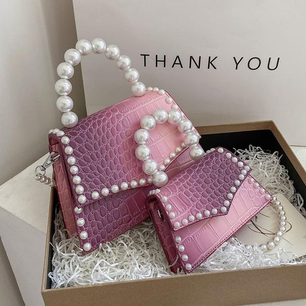 western style all-match gradient color pearl chain handbag 2021 fashion texture crocodile pattern one-shoulder messenger bag cross body
western style all-match gradient color pearl chain handbag 2021 fashion texture crocodile pattern one-shoulder messenger bag cross body