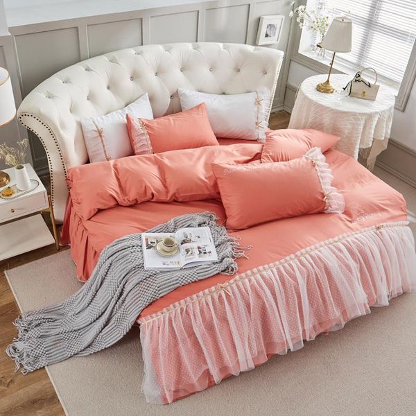 bedding sets 100% long-staple cotton round 4pcs drilling tassels lace edge pillowcase & duvet cover bed skirt 200cm 220cm
bedding sets 100% long-staple cotton round 4pcs drilling tassels lace edge pillowcase & duvet cover bed skirt 200cm 220cm
