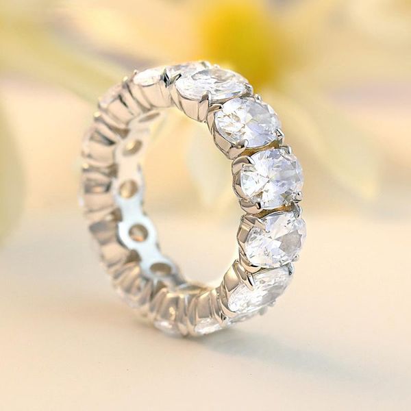 classic 100% 925 sterling silver created oval wedding rings for women pass diamond test lovely party jewelry fine gift cluster, Golden;silver
classic 100% 925 sterling silver created oval wedding rings for women pass diamond test lovely party jewelry fine gift cluster, Golden;silver