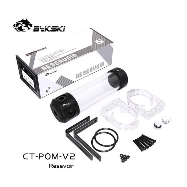 bykski 50mm cylinder reservoirs, black pom cover acrylic body water tank, diameter 150/200/260mm length, ct-pom-v2 fans & coolings
bykski 50mm cylinder reservoirs, black pom cover acrylic body water tank, diameter 150/200/260mm length, ct-pom-v2 fans & coolings