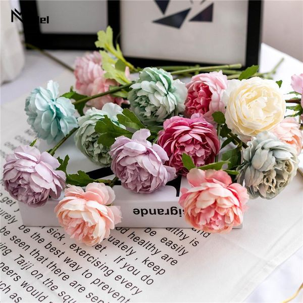 decorative flowers & wreaths 1pc artificial silk tea roses fake flores wedding home party spring vase table decor household product
decorative flowers & wreaths 1pc artificial silk tea roses fake flores wedding home party spring vase table decor household product