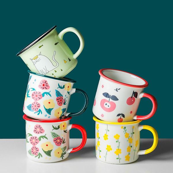 mugs nordic ceramic retro coffee mug simple small flower office teacups creative imitation enamel milk juice cup household drinkware
mugs nordic ceramic retro coffee mug simple small flower office teacups creative imitation enamel milk juice cup household drinkware